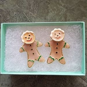 Ginger Bread Man Christmas Earrings